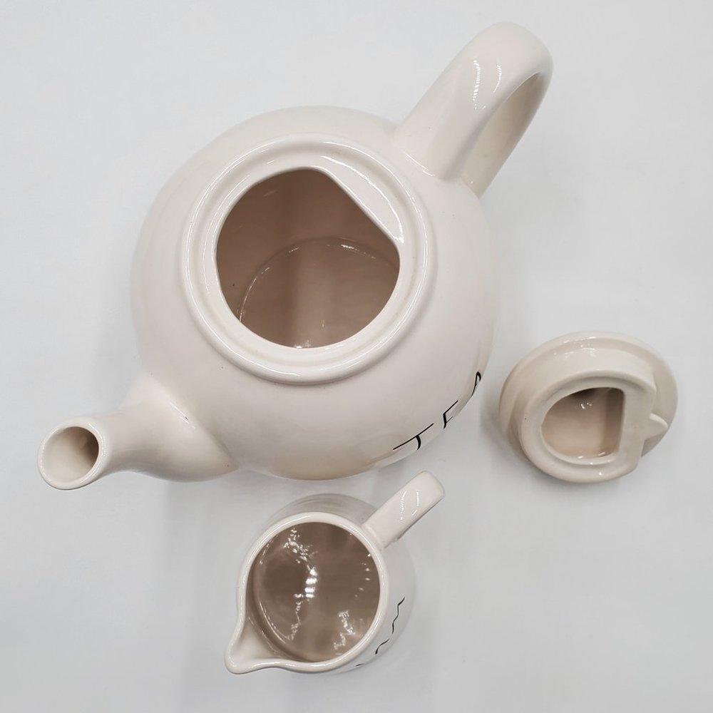 Rae Dunn TEA Pot & CREAM Pitcher - NWOT - Picture 13 of 16